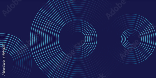 Circles Lines round frame, dynamic vector AI Technology science music concept lines.