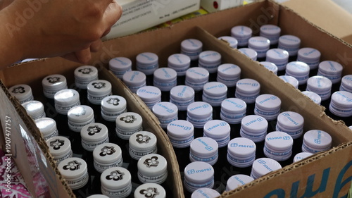 Medical Product Bottling Line Quality Control and Packaging Process