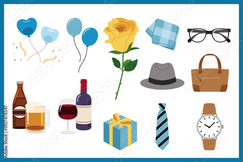 父の日のイラストセット