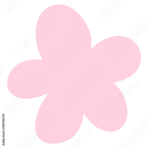 Wallpaper Mural Hand drawn illustration of a pink flower Torontodigital.ca