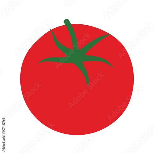 red tomato vector illustration