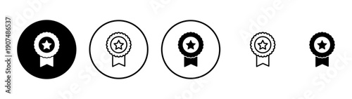 Badge icon vector. Awards icon vector. Achieve sign and symbols. Stamp