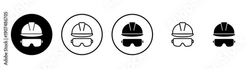 Helmet icon vector. Motorcycle helmet sign and symbol. Construction helmet icon. Safety helmet