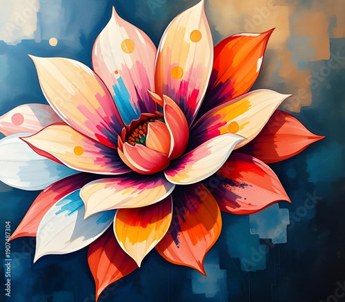 abstract, flower, floral, oilpaint, digital, art, artwork, painting, modern, contemporary, creative, artistic, texture, brushstroke, strokes, canvas, colorful, vibrant, vivid, expressive, aesthetic, b