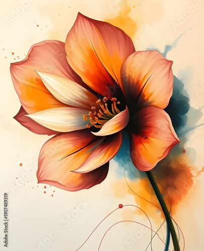 abstract, flower, floral, oilpaint, digital, art, artwork, painting, creative, artistic, texture, brushstroke, strokes, canvas, color, colorful, vibrant, expressive, aesthetic, beauty, elegant, decora