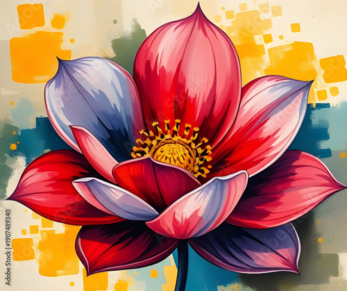 abstract, flower, floral, oilpaint, digital, art, artwork, painting, creative, artistic, texture, brushstroke, strokes, canvas, color, colorful, vibrant, expressive, aesthetic, beauty, elegant, decora