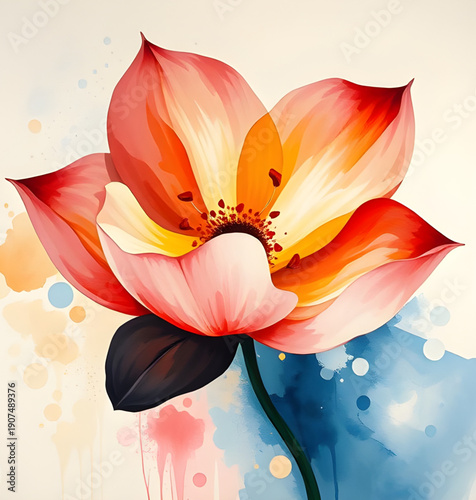abstract, floral, flower, oilpaint, digital, art, artwork, painting, modern, contemporary, creative, artistic, texture, brushstroke, strokes, canvas, colorful, vibrant, vivid, expressive, aesthetic, b