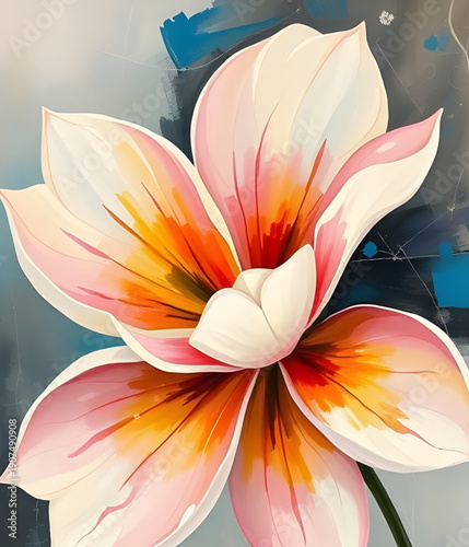 abstract, floral, flower, oilpaint, digital, painting, art, artwork, modern, creative, artistic, texture, brushstroke, strokes, canvas, colorful, vibrant, vivid, expressive, aesthetic, beauty, elegant