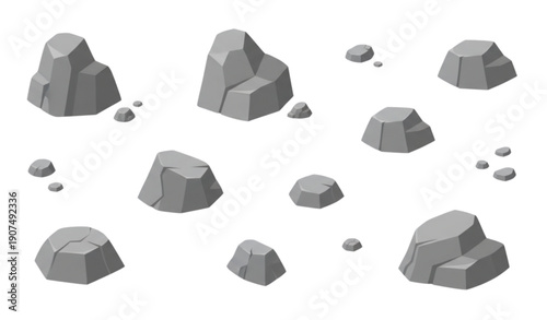SEO Title
Gray mountain rock debris and gravel stone vector set for game assetsSEO Title
Gray mountain rock debris and gravel stone vector set for game assets