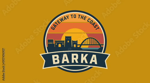 Barka - Gateway to the Coast - Cityscape and Sunrise Illustration