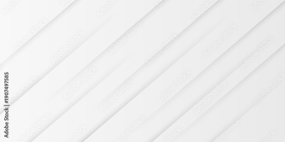 Obraz premium Minimal abstract white background with diagonal lines and soft gradient shadows. vector