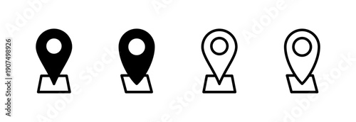 Address icon vector illustration. home location sign and symbol. pinpoint