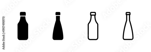 Bottle icon vector illustration. bottle sign and symbol