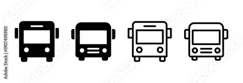Bus icon vector illustration. bus sign and symbol. transport symbol