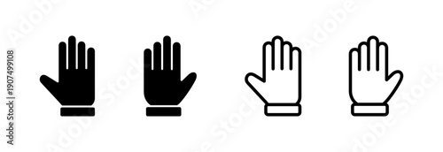 Hand icon vector illustration. hand sign and symbol. hand gesture
