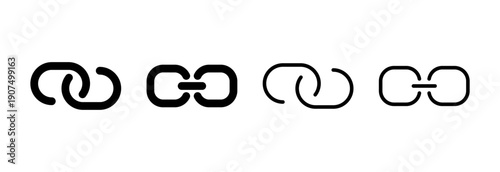 Link icon vector illustration. Hyperlink chain sign and symbol