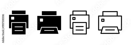 Print icon vector illustration. printer sign and symbol
