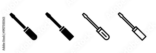 Screwdriver icon vector illustration. tools sign and symbol
