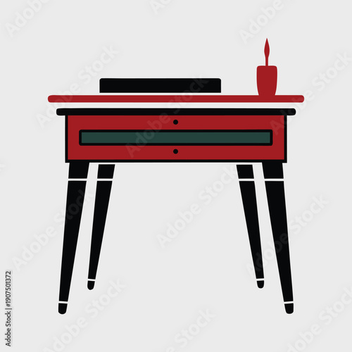 illustration of a table and chairs