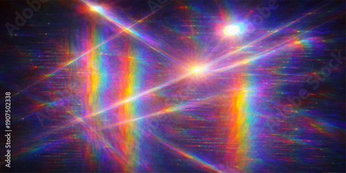 Glowing starry abstract light background