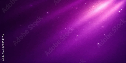 Abstract blue space background with stars and glowing particles
