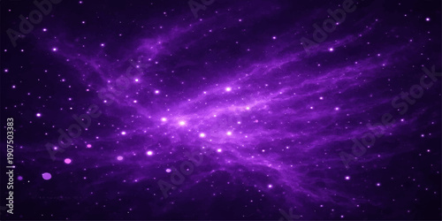 Abstract blue space background with stars and cosmic galaxy sky