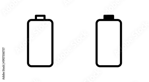 Battery icon set vector. battery charging sign and symbol. battery charge level