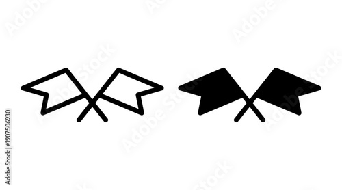 Flag icon set vector. flag symbol vector