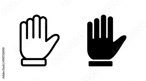 Hand icon set vector. hand sign and symbol. hand gesture