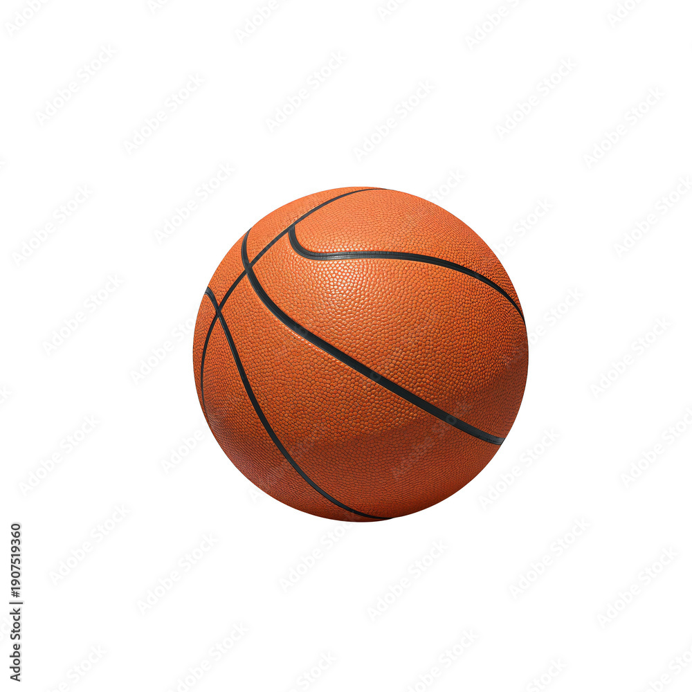 Fototapeta premium A close up view of a basketball on a black background