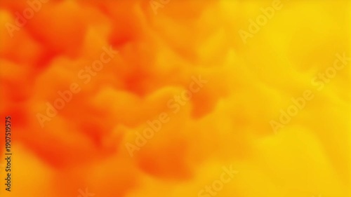 Abstract painting featuring a captivating blend of warm orange and sunny yellow hues, rendered with soft, artistic brush techniques, creating a vivid and energetic background