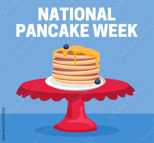 National Pancake Week with delicious and tasty pancakes