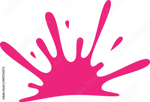 Vector illustration of ink splash like watercolor brush