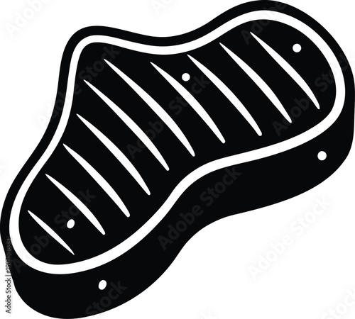 Thick cut prime beef steak, perfectly grilled to medium-rare, showcasing rich marbling and juicy texture for a gourmet dining experience.