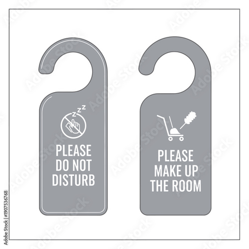 Hotel Door Hangers: Do Not Disturb & Make Up Room Signs