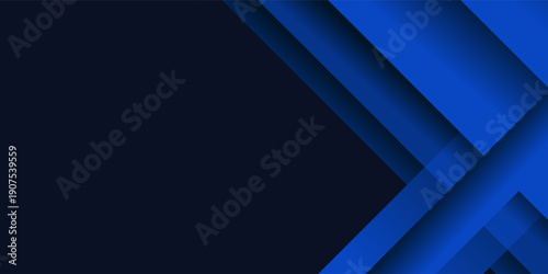 Blue black abstract background geometry shine and layer element vector for presentation design. Suit for business, corporate, institution, party, festive, seminar, and talks
