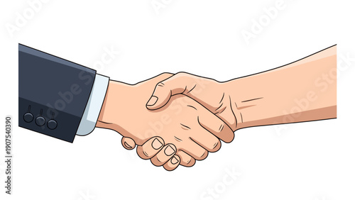 Business handshake agreement.