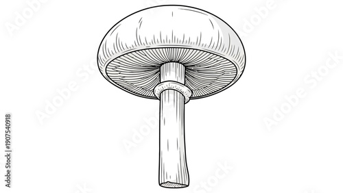 Drawing of a mushroom 2.
