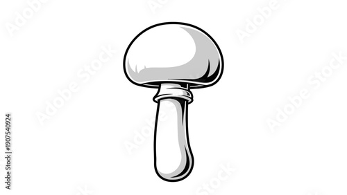 Drawing of a mushroom.
