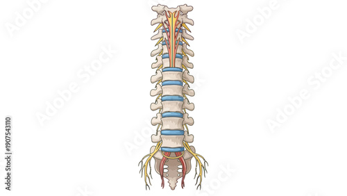 Human Spine Anatomy Model 1.