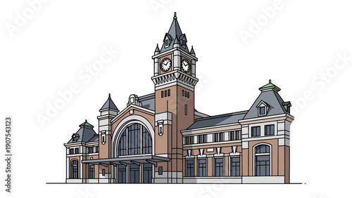 Historic Train Station Building.