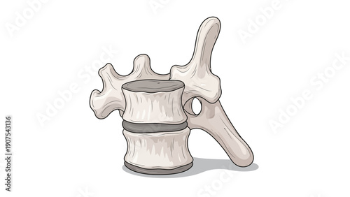 Human spine bone anatomy.
