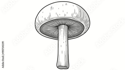 Mushroom Fungi Illustration 1.