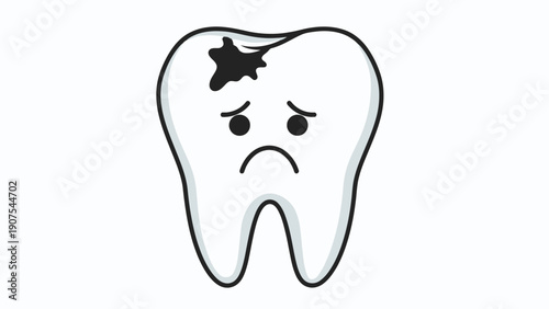 Sad Tooth with Cavity 1.