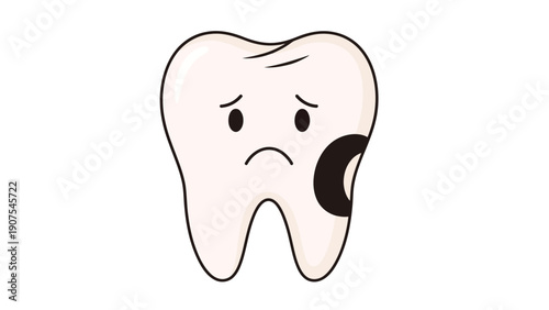 Tooth with a cavity 2.