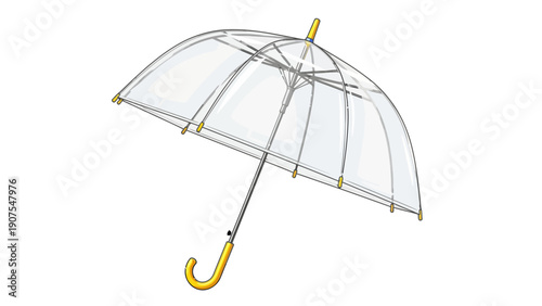 Transparent Clear Umbrella 1.