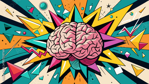 Creative Brainstorming and Mental Energy Abstract Concept Art.eps