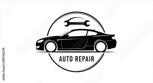Auto Repair Car Service Logo.