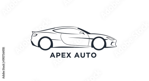 Apex Auto Sports Car Illustration.