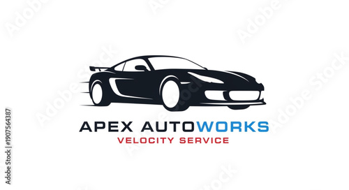 Apex Autoworks Logo with Sports Car.